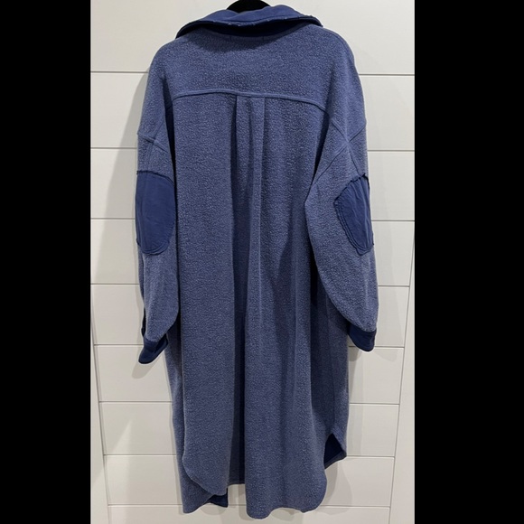 NWT Free people ruby blue longline jacket - Picture 4 of 8